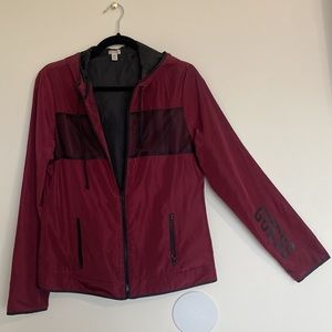 GUESS - Woman’s burgundy windbreaker jacket.